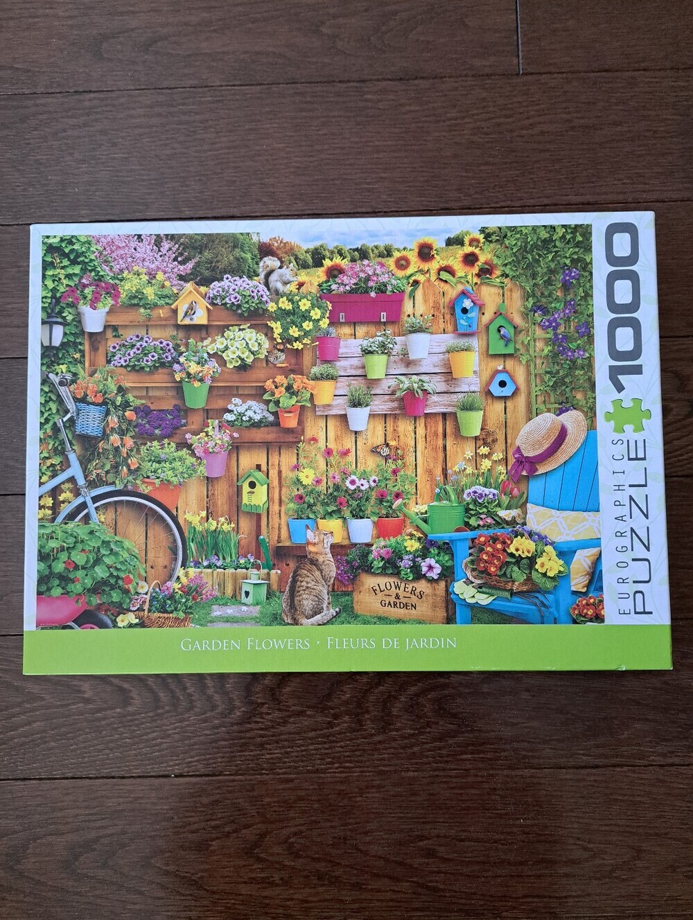 Eurographics 1000 Piece Puzzle Garden Flowers Colourful Complete Jigsaw Puzzle